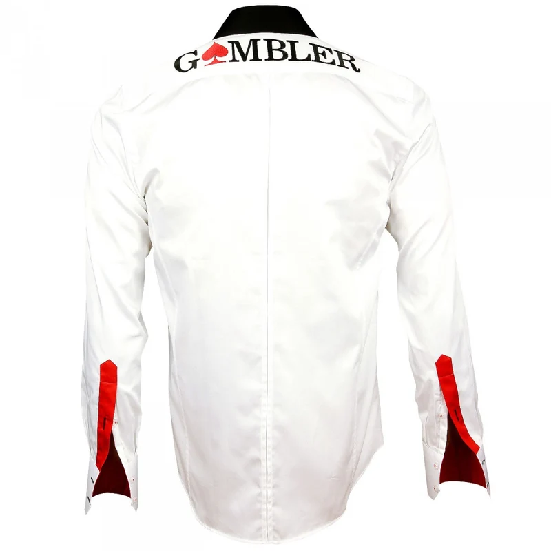Chemise homme brodée coupe cintrée GAMBLER Andrew Mac Allister