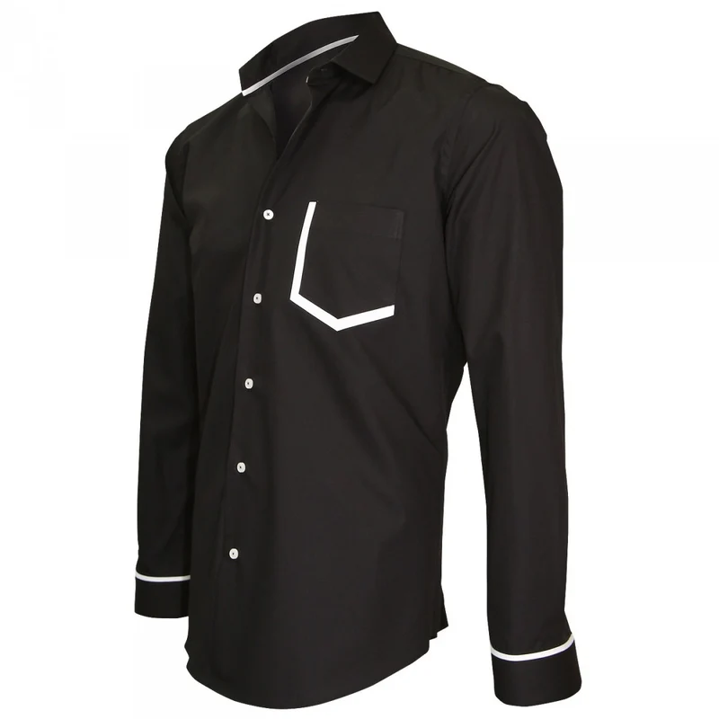 Chemise homme mode col italien coupe cintrée PICCADILLY Andrew Mac Allister