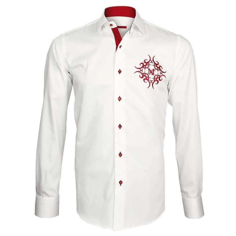 Chemise homme brodée coupe cintrée HERALDIC Andrew Mac Allister