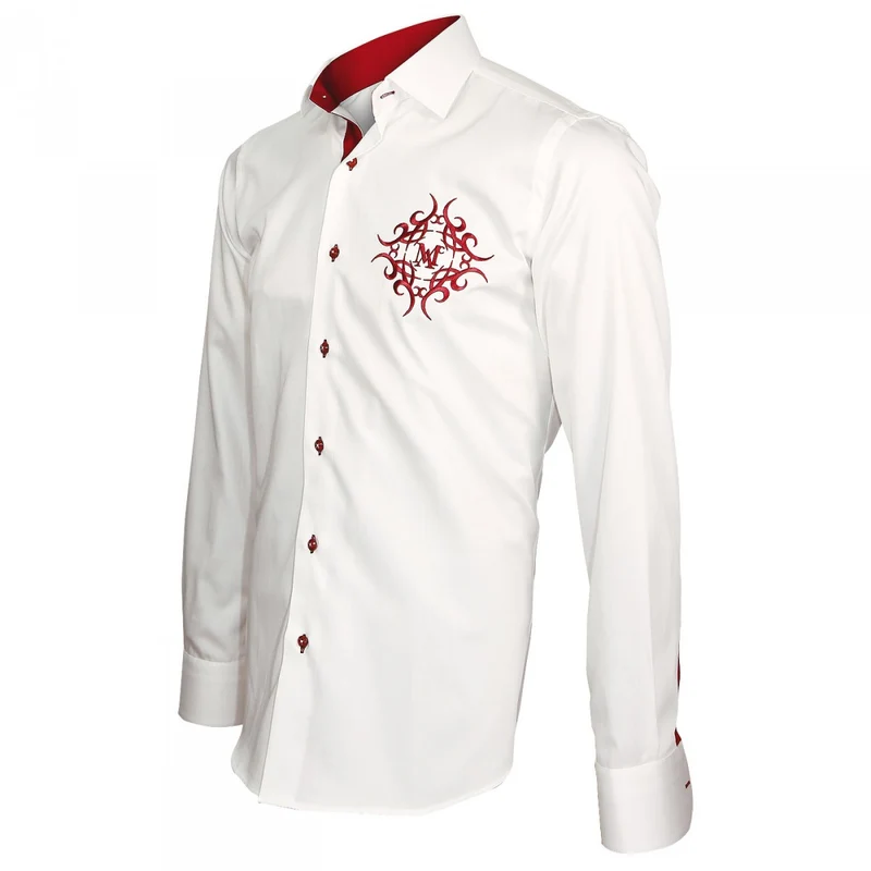 Chemise homme brodée coupe cintrée HERALDIC Andrew Mac Allister