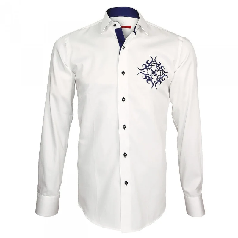 Chemise homme brodée coupe cintrée HERALDIC Andrew Mac Allister