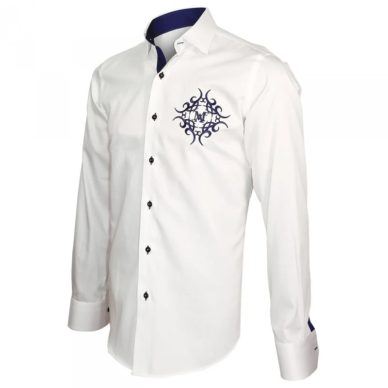 Chemise homme brodée coupe cintrée HERALDIC Andrew Mac Allister