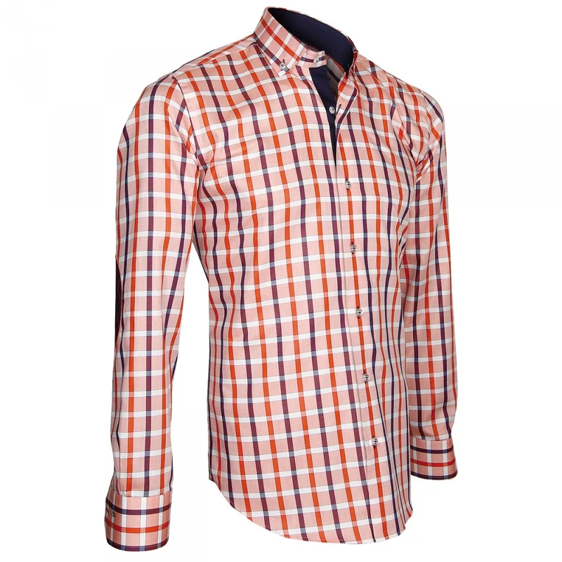 Chemise homme à coudières coupe cintrée AREZZO Emporio balzani