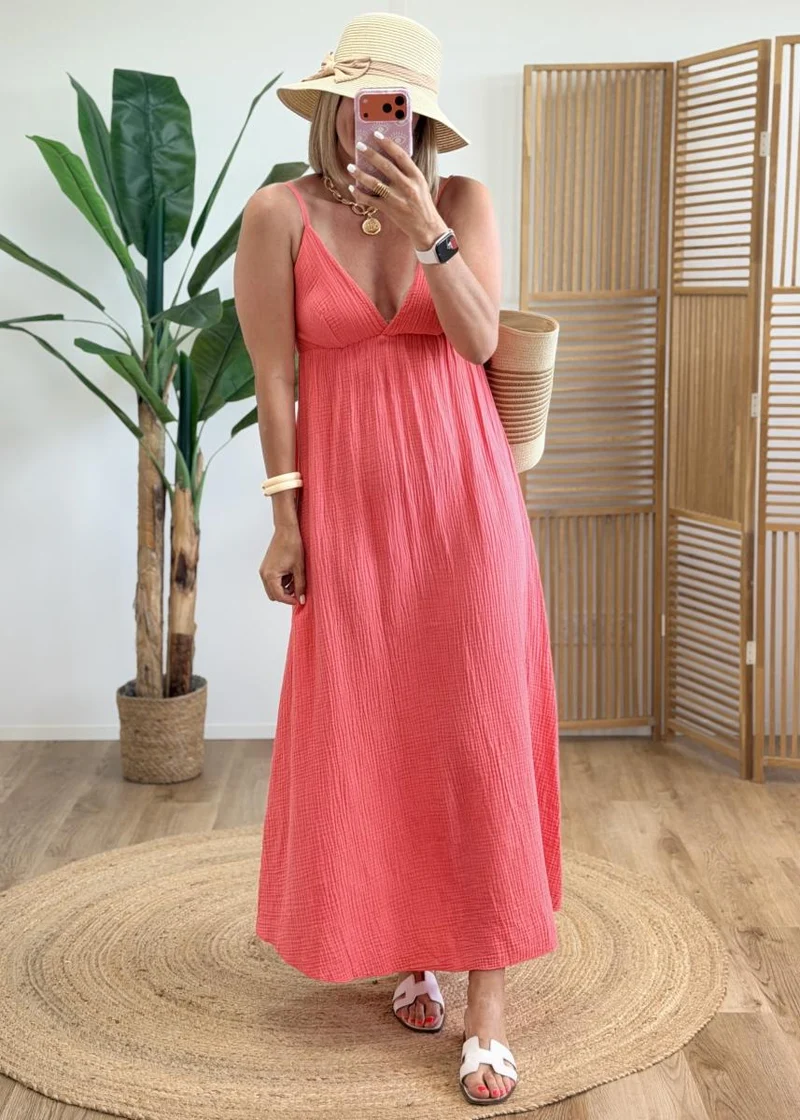 Robe donna corail