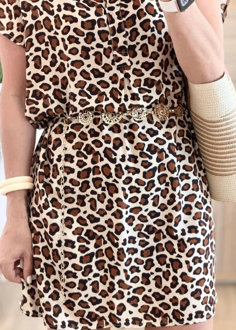 Robe en viscose camel