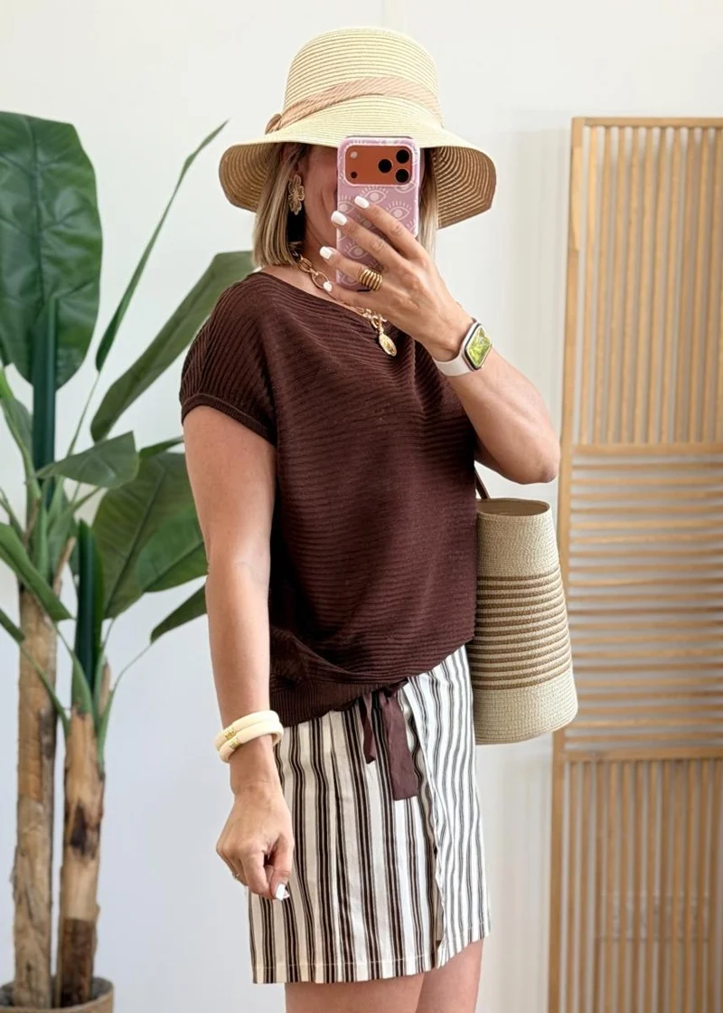 Pull Yann chocolat