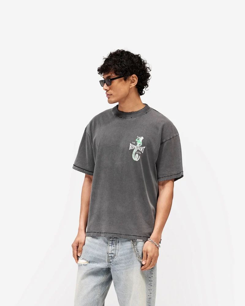 Represent x The Viper Room Dice T-Shirt - Vintage Grey