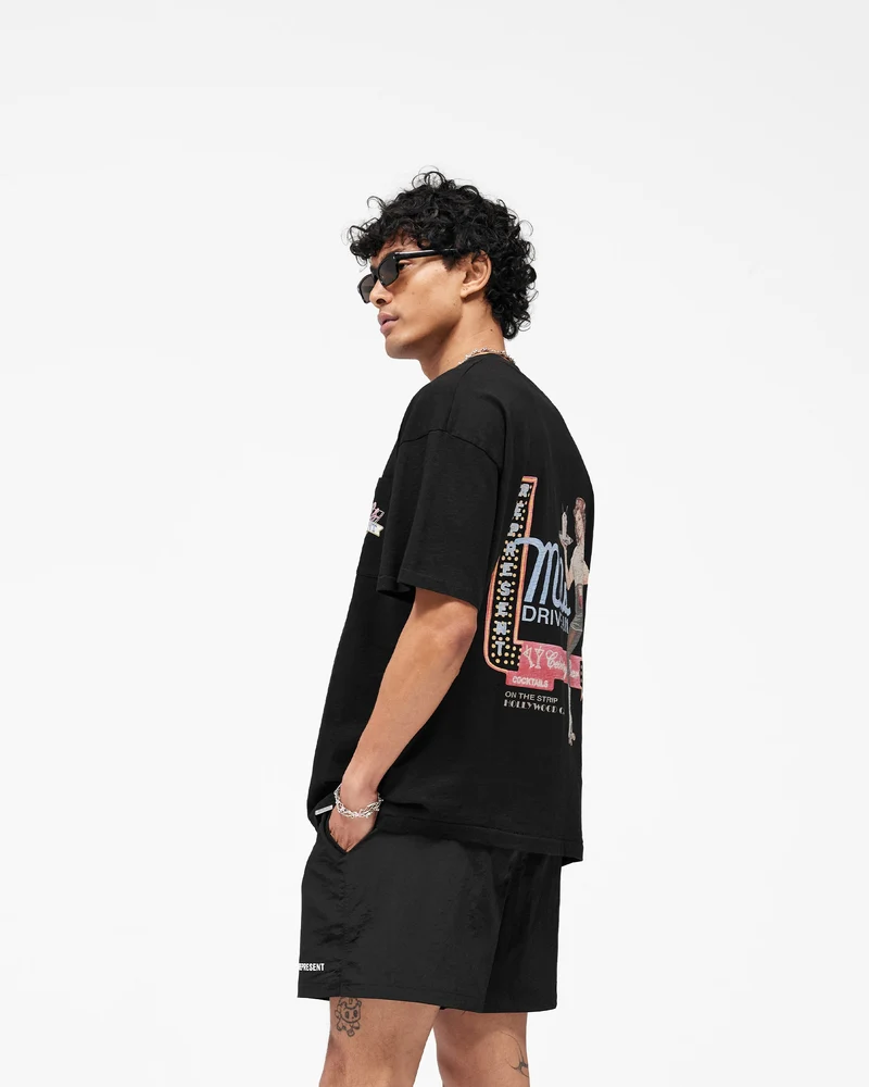 Represent x Mels Diner T-Shirt - Jet Black