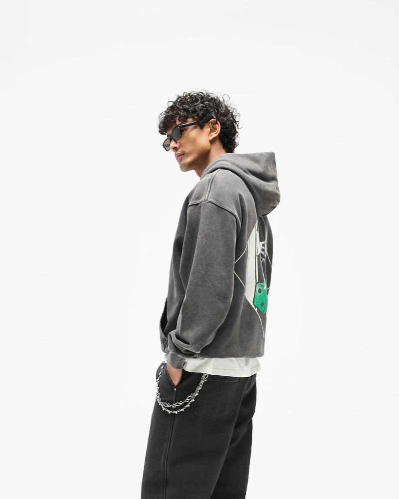 Represent x The Viper Room Dice Hoodie - Vintage Grey