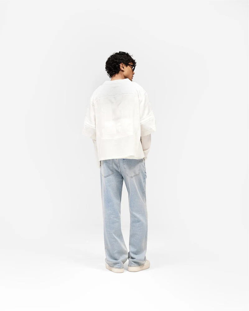 American Football Jersey - Chalk