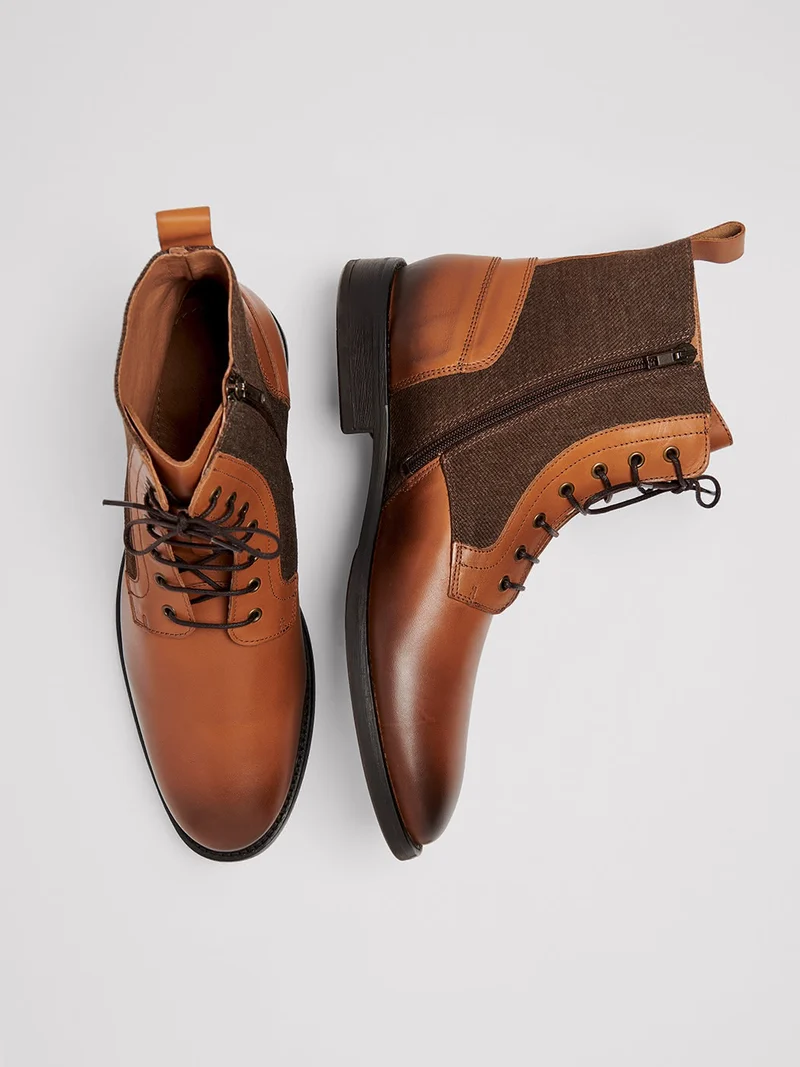 Bottines en cuir