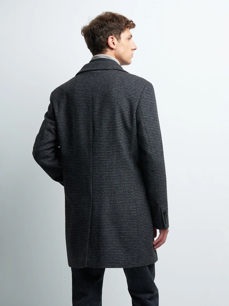 Pardessus slim en laine mélangée