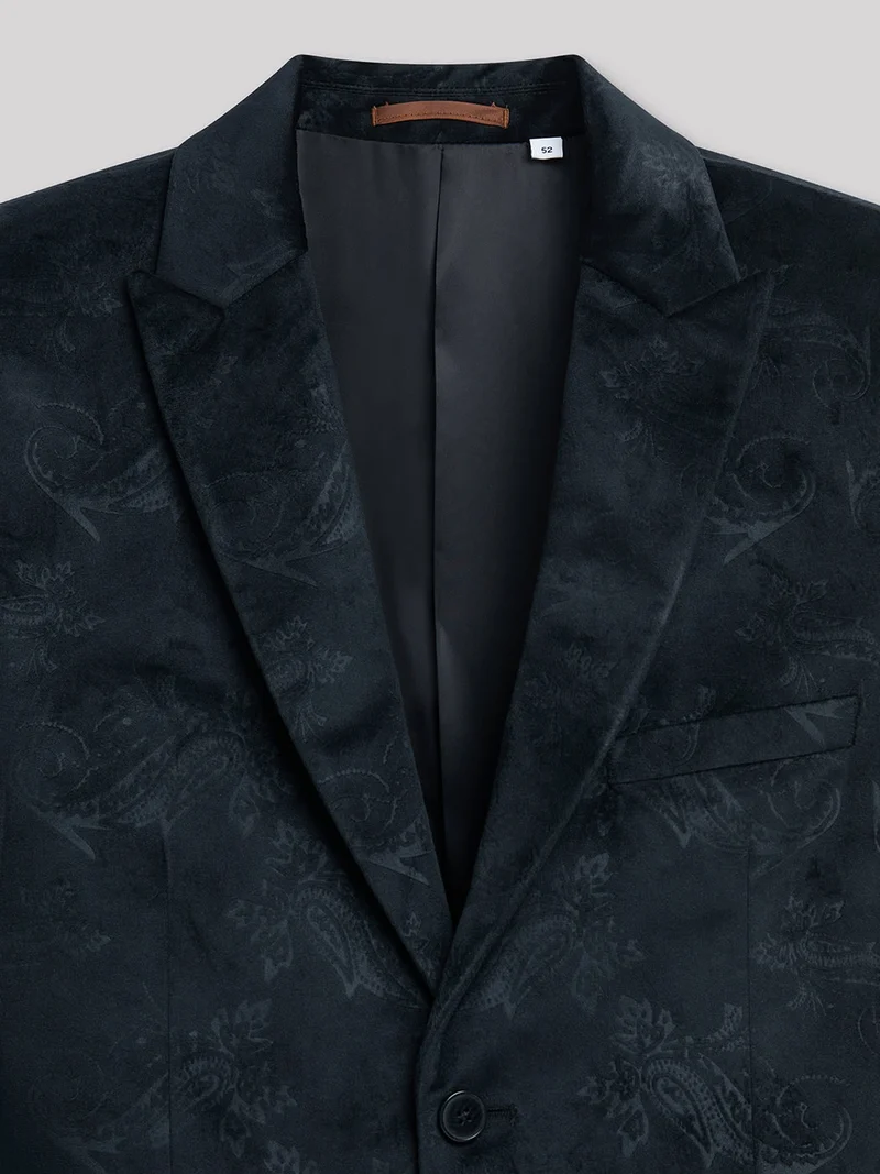 Veste coordonnable slim faux uni
