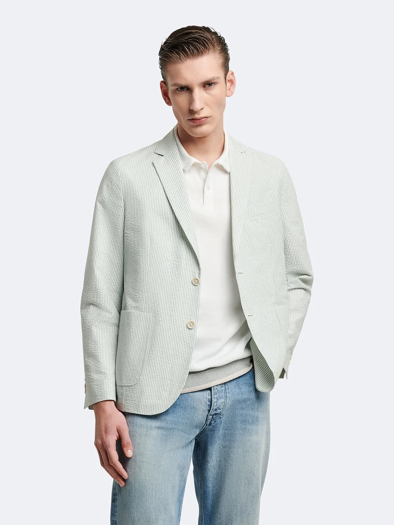 Veste ville regular rayé