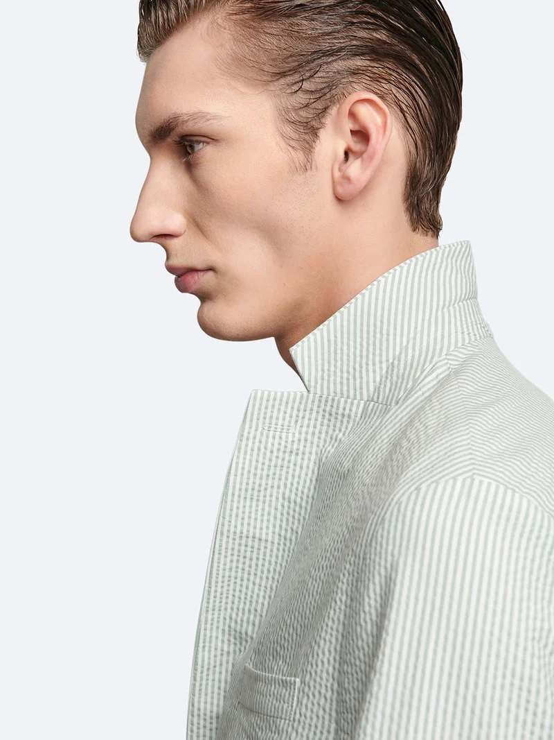 Veste ville regular rayé