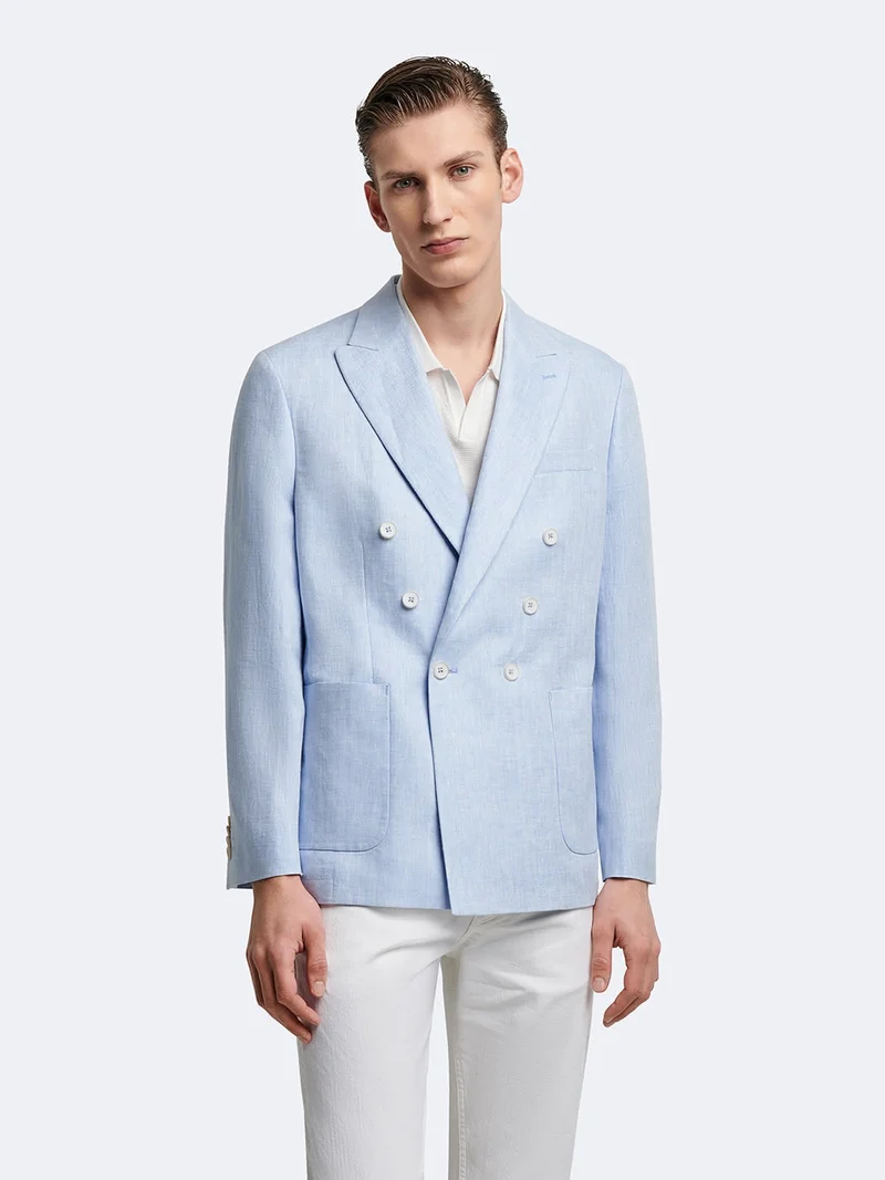 Veste croisée 100% lin