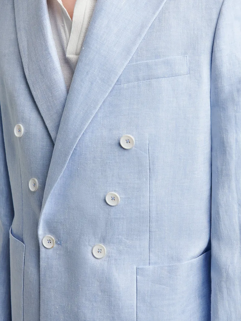 Veste croisée 100% lin