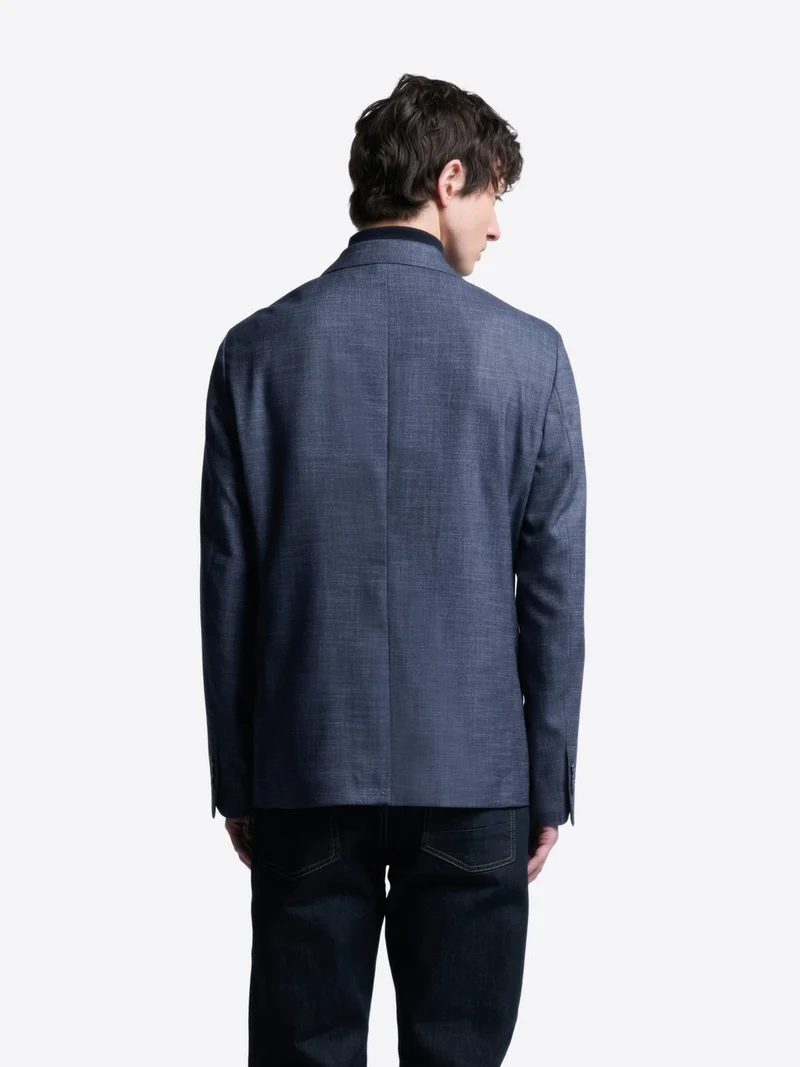 Veste ville slim aspect denim