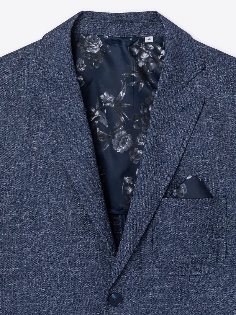 Veste ville slim aspect denim