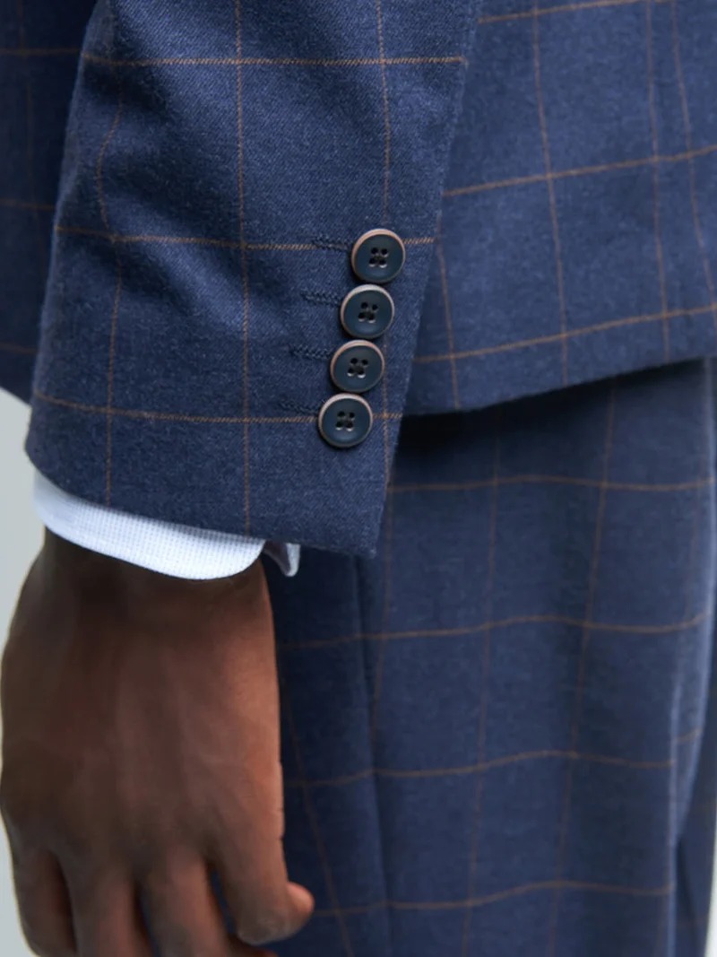 Veste coordonnable slim à carreau