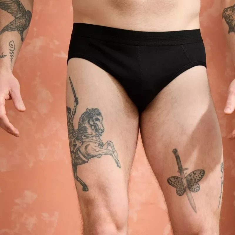 Slip homme coton modal Noir