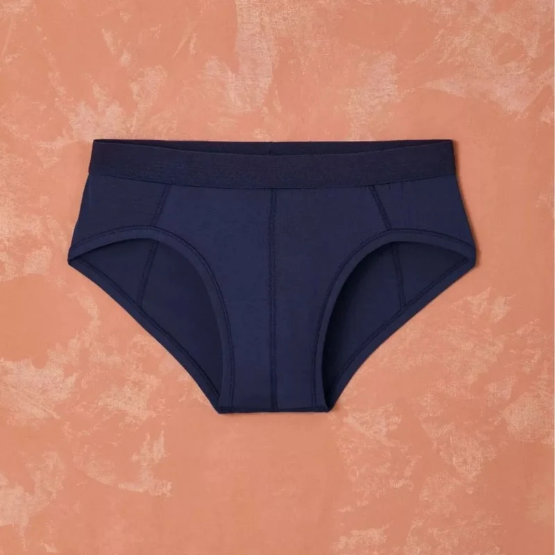 Slip homme coton modal Marine
