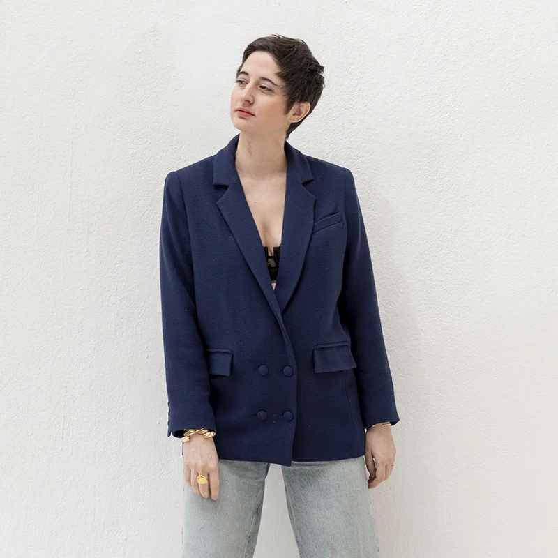 Kit Couture CAP Tailleur, Double Crêpe Viscose - Veste industrielle Greta