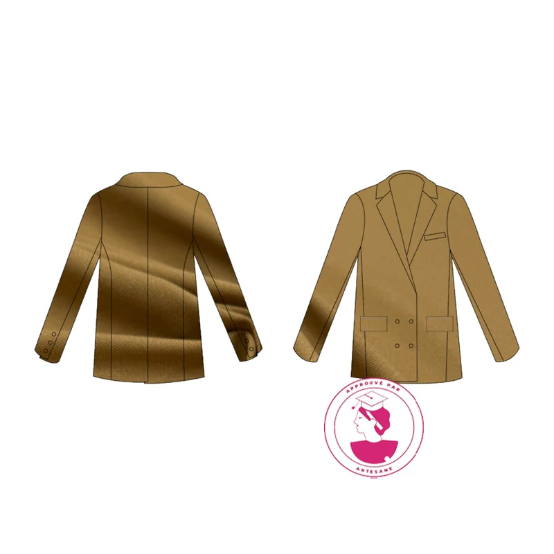 Kit Couture CAP Tailleur, Gabardine Coton - Veste industrielle Greta