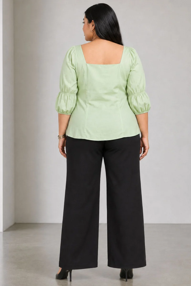 Cavira|Cotton Square Neck Top