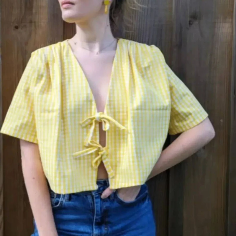PATRON DE COUTURE PDF | Blouse Nouée Sacha | Maéli Paris | FRANÇAIS SEULEMENT