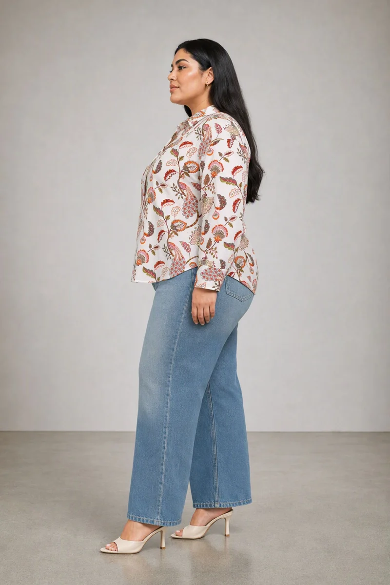 Mavena|Cotton Relaxed Fit Shirt