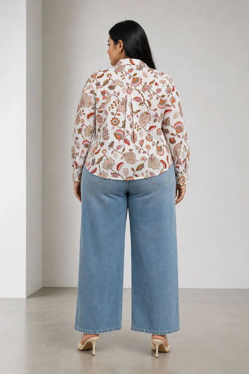 Mavena|Cotton Relaxed Fit Shirt