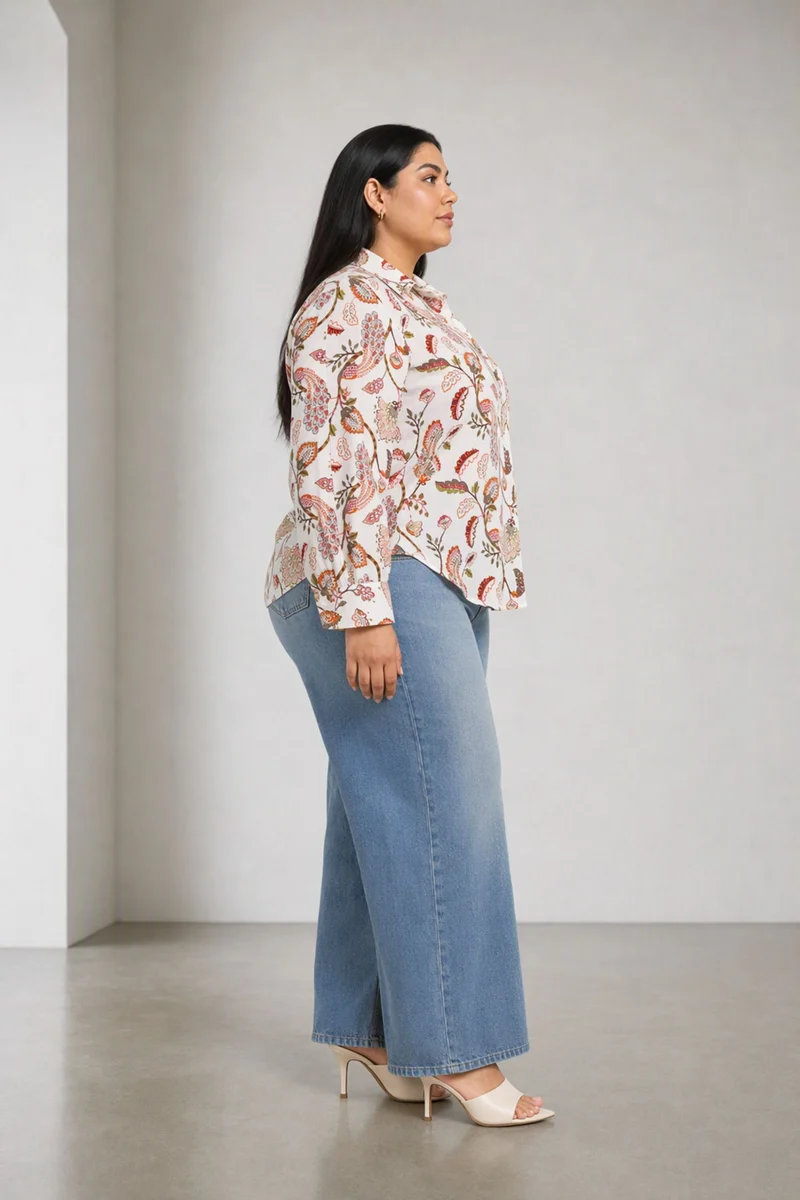 Mavena|Cotton Relaxed Fit Shirt