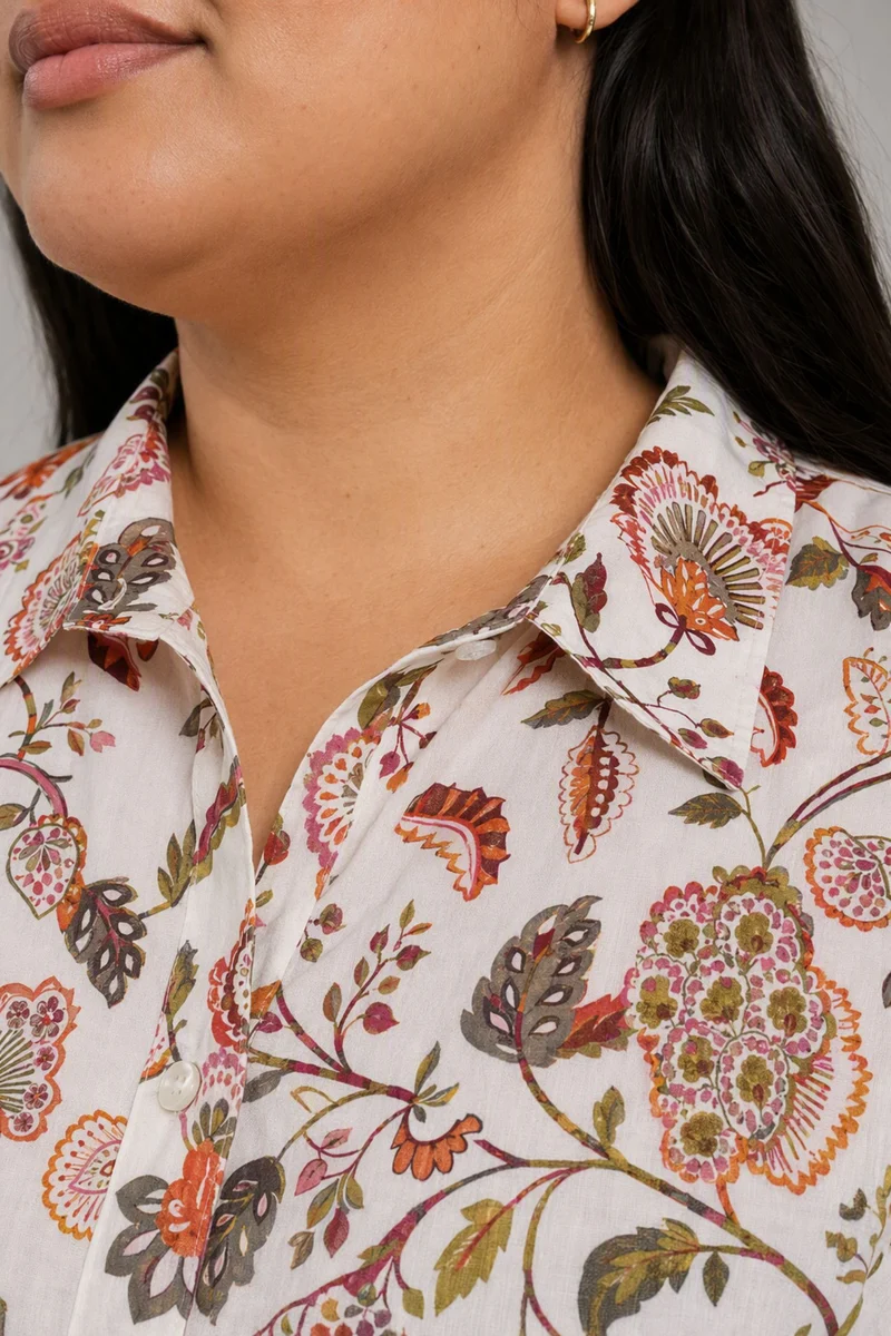 Mavena|Cotton Relaxed Fit Shirt