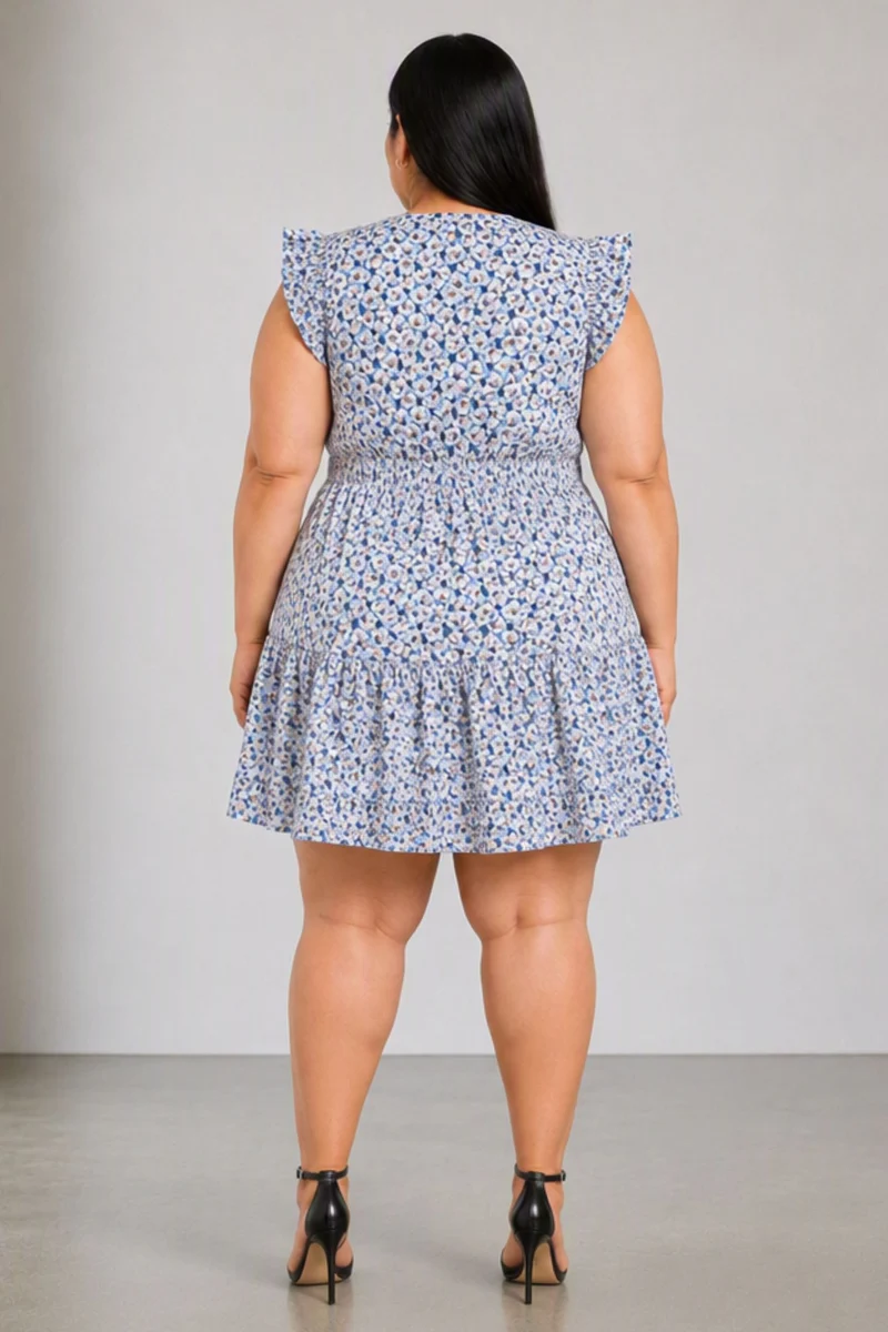 Lunia|Cotton Fit Flare Mini Dress