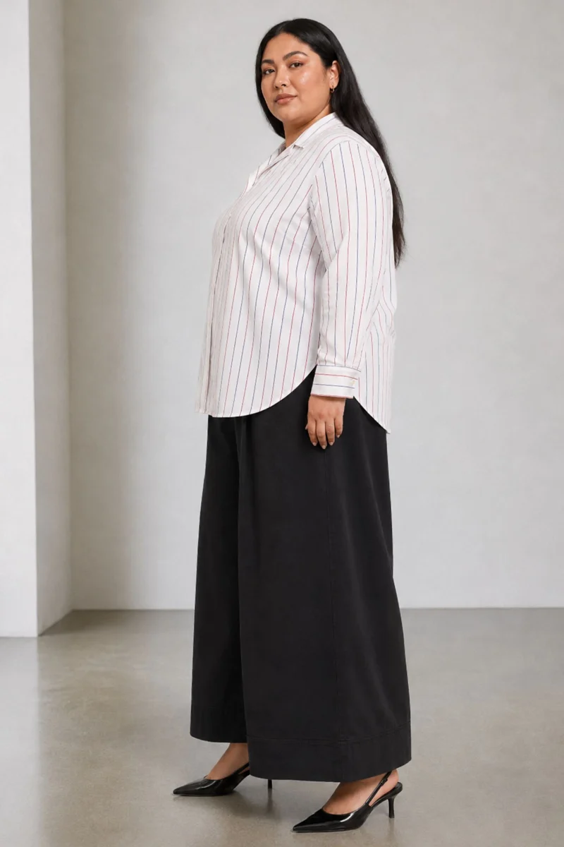 Caira|Cotton Notch Collar Shirt