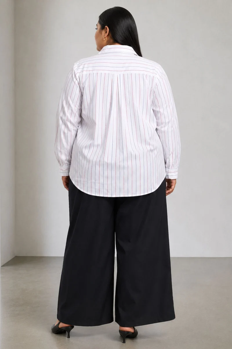 Caira|Cotton Notch Collar Shirt