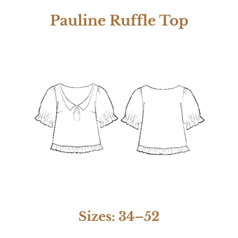PATRON DE COUTURE PDF | Haut à volants Pauline | Maéli Paris | FRANÇAIS SEULEMENT