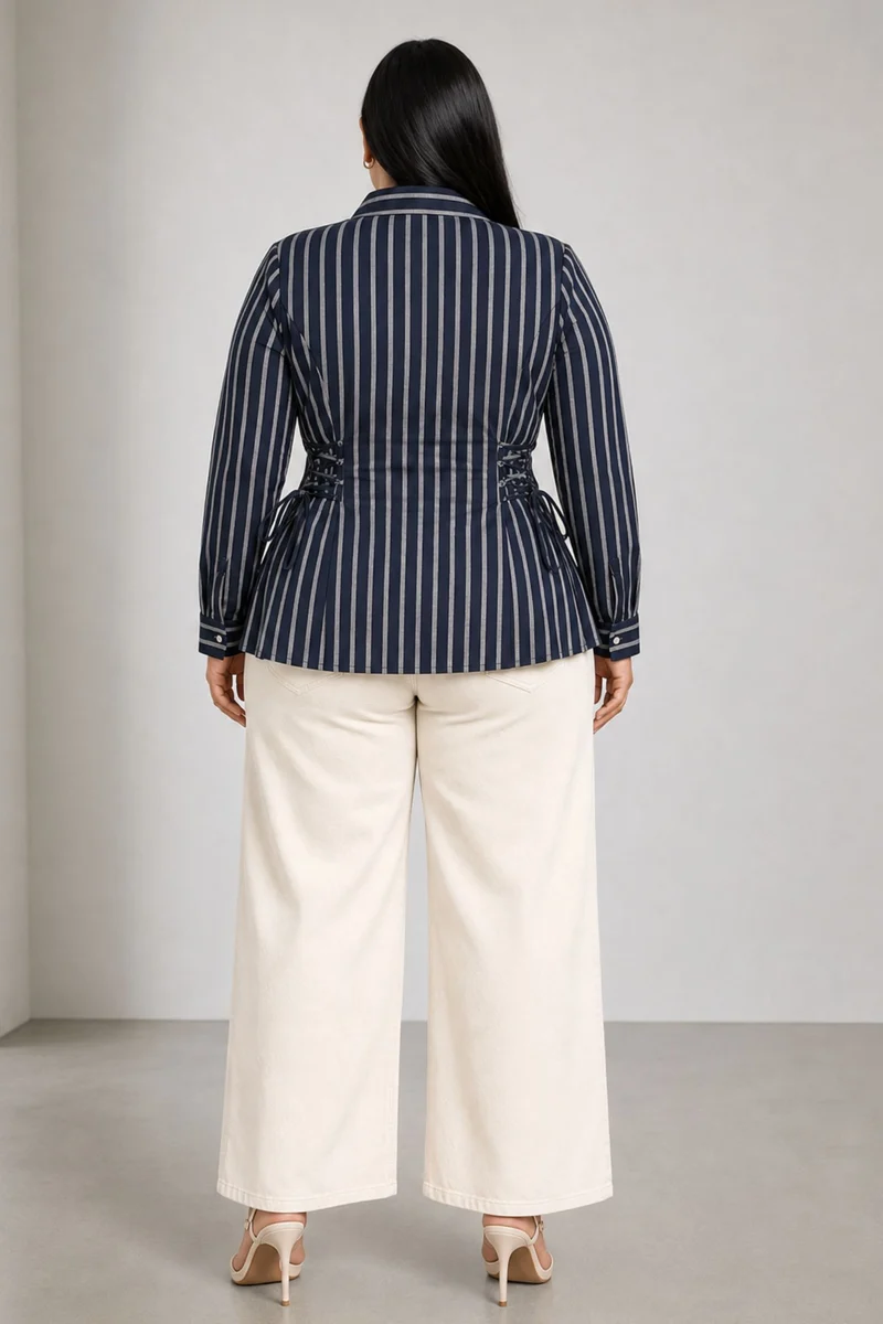 Rovia|Cotton Side Tieup Detail Shirt