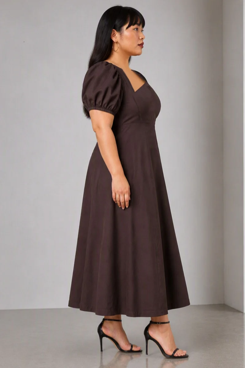 Nerio|Cotton Asymmetrical Maxi Dress