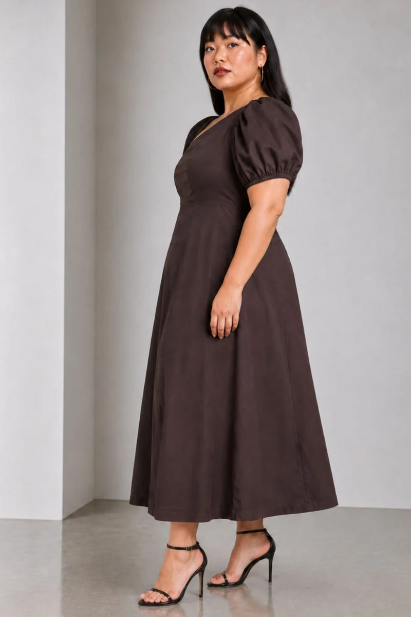 Nerio|Cotton Asymmetrical Maxi Dress