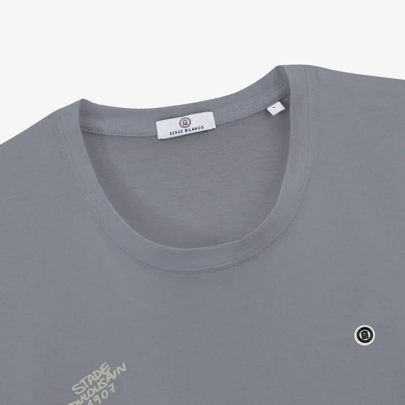 T-shirt manches courtes coton gris 1907 Stade Toulousain