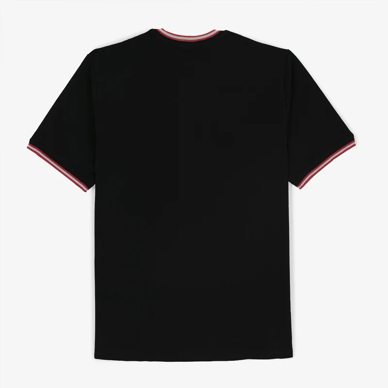 T-shirt manches courtes maille piquée noir Stade Toulousain