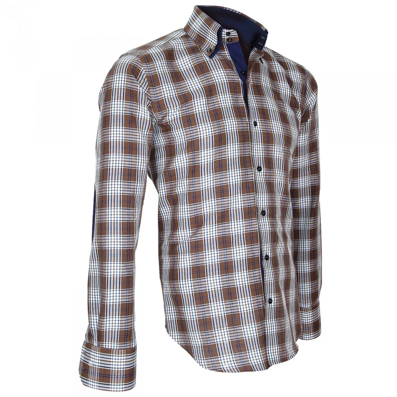 Chemise homme à coudières coupe cintrée DONIZZO Emporio balzani