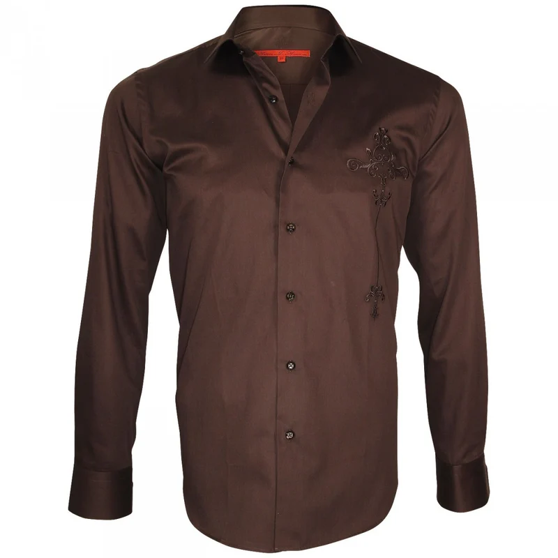 Chemise homme brodée coupe cintrée LEEDS Andrew Mac Allister