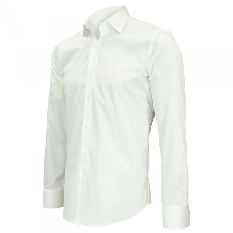Chemise homme brodée coupe cintrée LEEDS Andrew Mac Allister