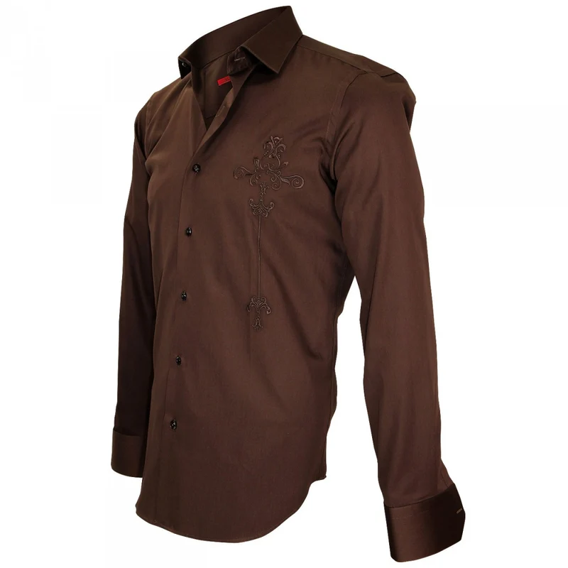 Chemise homme brodée coupe cintrée LEEDS Andrew Mac Allister