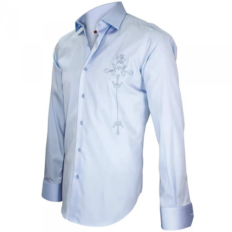 Chemise homme brodée coupe cintrée LEEDS Andrew Mac Allister
