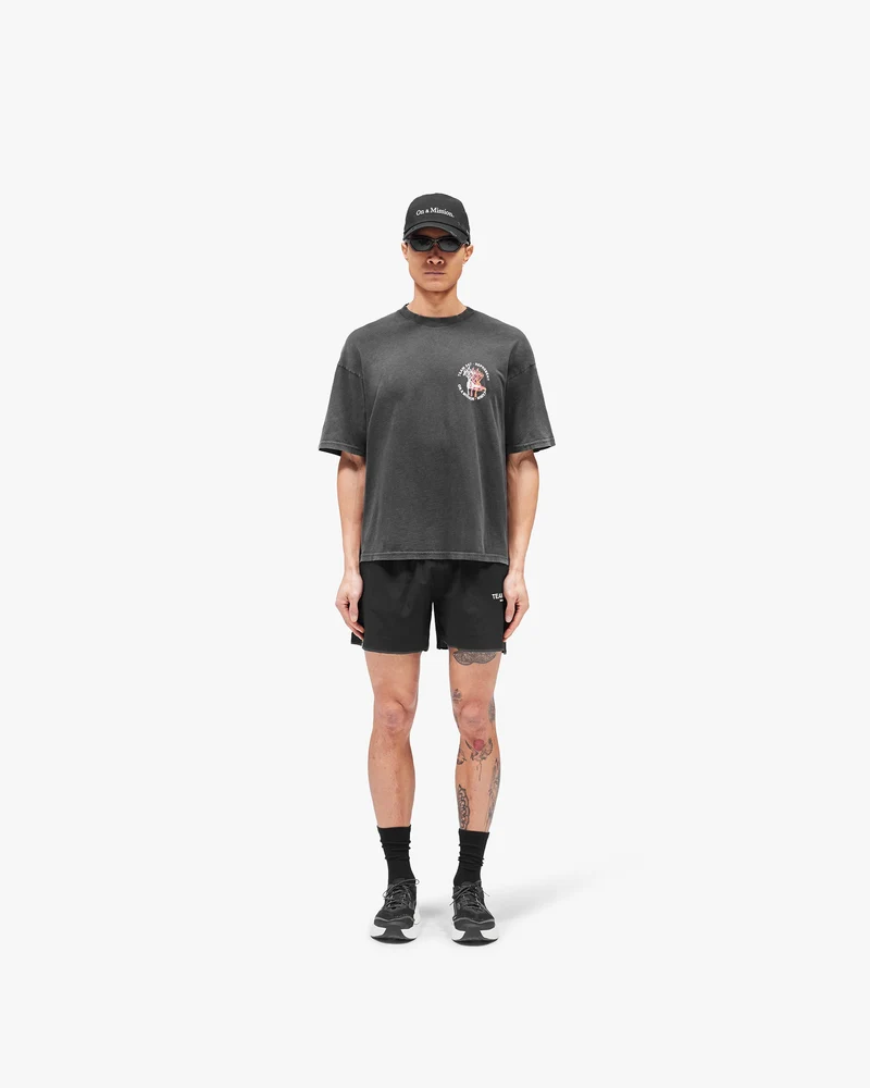 247 Torch Boxy T-Shirt - Washed Black