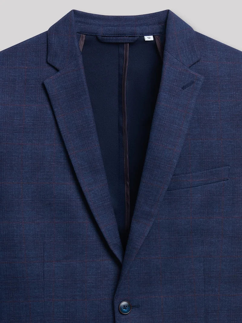 Veste coordonnable extra slim à carreaux